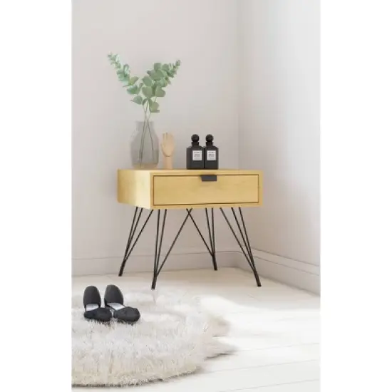 Newell Side Table Natural - Adore Decor image {1}
