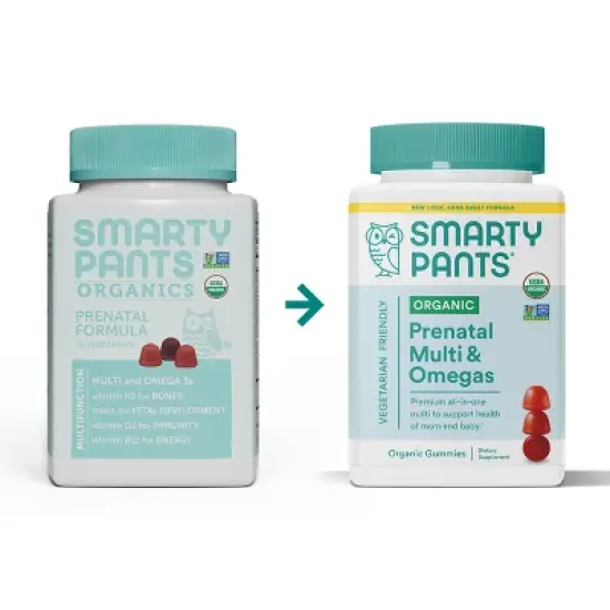 SmartyPants Organics Prenatal Formula Multivitamin Gummies - 90ct image {1}