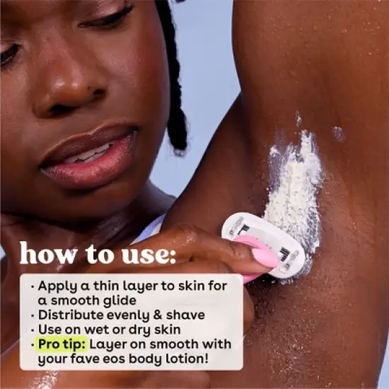 eos Mini Travel Size Women's Shave Cream - Pomegranate - 2.5 fl oz image {3}