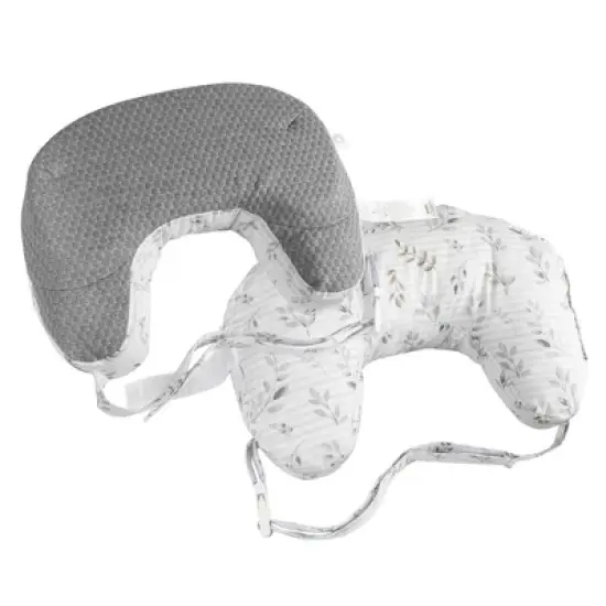 Boppy Best Latch Nursing Pillow - Gray Leaf Stripe image {3}