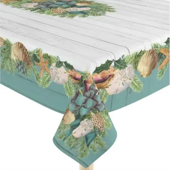 Laural Home Christmas by the Sea Rectangle Tablecloth image {2}