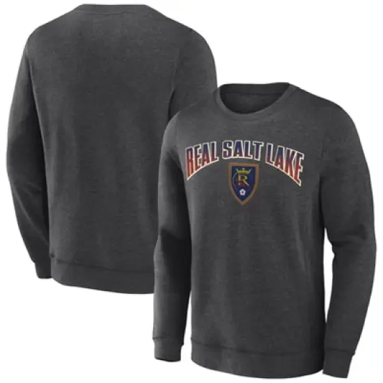 MLS Real Salt Lake Men's Offside Gray Crew Neck Fleece Sweatshirt image {3}