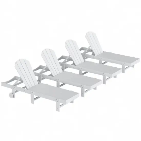 WestinTrends Malibu 3 Piece Poly Reclining Chaise Lounge With Wheels image {21}