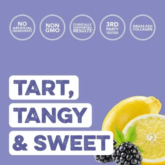 Clean Simple Eats Super Collagen Powder - Blackberry Lemonade - 14.1oz/30 Servings image {1}