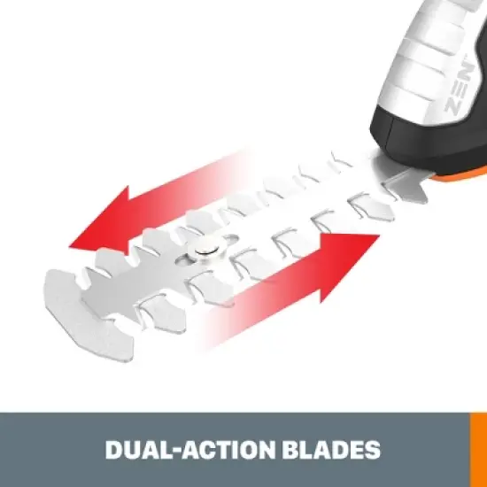 Worx WG801 20V Power Share 4" Cordless Shear and 8" Shrubber Trimmer image {3}