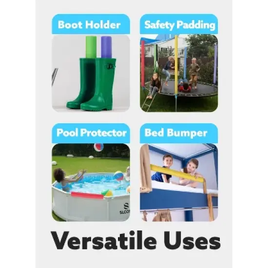 Joyfy Pool Noodles, Multicolor Pool Noodles Foam, 6 Pack 48 Inch Floating Foam Tube, Hollow Swim Noodles for Swimming Pool Floating&Craft Projects image {4}