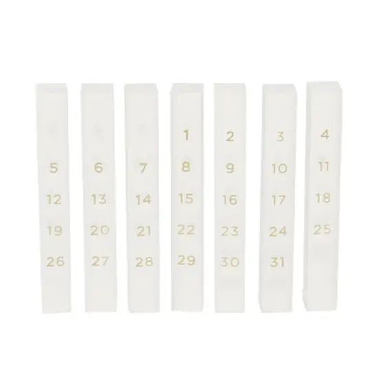 russell+hazel Acrylic Monthly Calendar with Pen Holder Clear image {3}