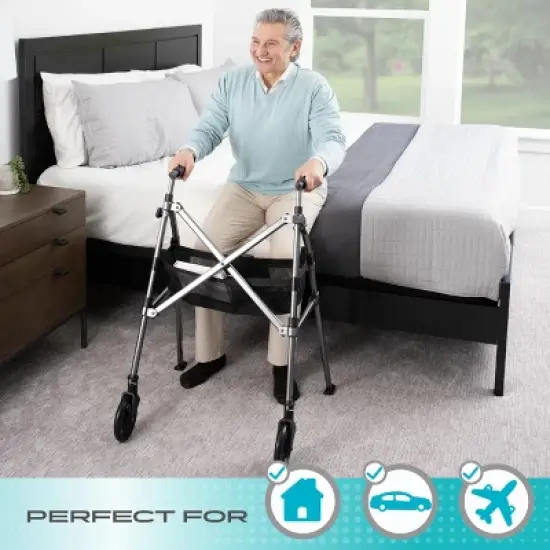 Stander Wonder Walker Plus, 2-Wheel Lightweight Folding Walker image {5}