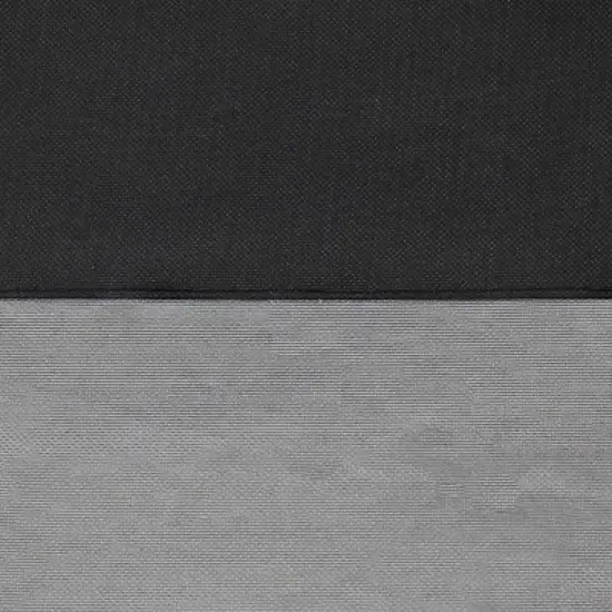 Sunnydaze Outdoor Heavy-Duty Weather-Resistant 300D Polyester Round 2-Tone Fire Pit Cover - Gray and Black image {3}