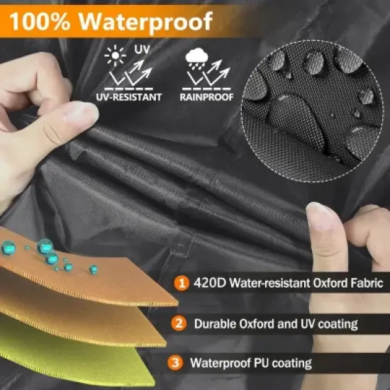 Akefit Waterproof Heavy Duty Outdoor Furniture Cover Patio Garden Protector 109 Inch image {2}