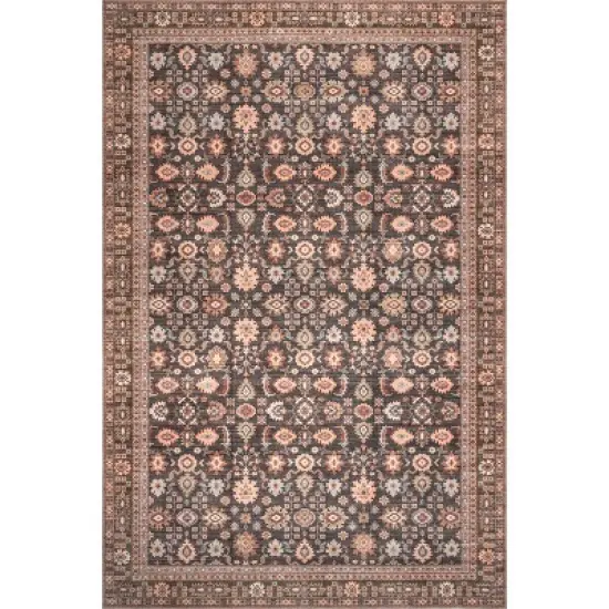 nuLOOM Cathie Persian Floral Machine Washable Area Rug image {12}