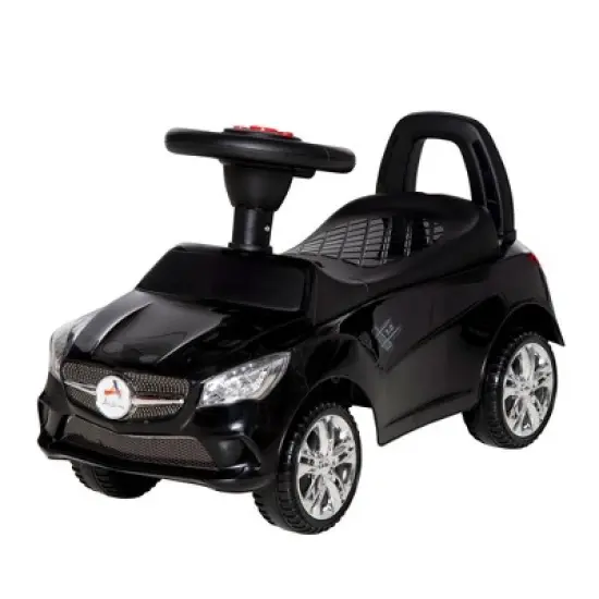 Aosom Kids Ride On Push Car, Foot-to-Floor Sliding Toy Car for Toddler with Working Horn, Music, Headlights and Storage image {3}