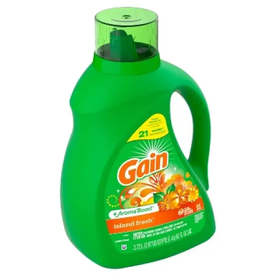 Gain + Aroma Boost Island Fresh Scent HE Compatible Liquid Laundry Detergent image {2}