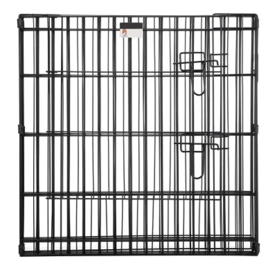 Pet Adobe 8 Panel Folding Metal Playpen with Door image {3}