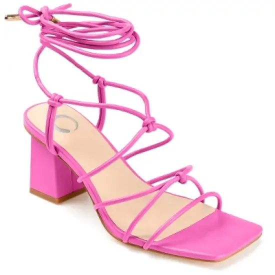 Journee Collection Womens Harpr Tru Comfort Foam Open Square Toe Block Heel Sandals image {12}