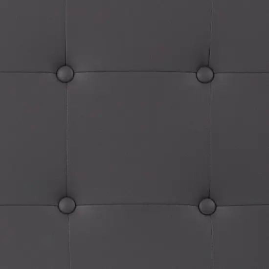 Flash Furniture Lennox Tufted Upholstered King Size Headboard in Gray Vinyl image {6}