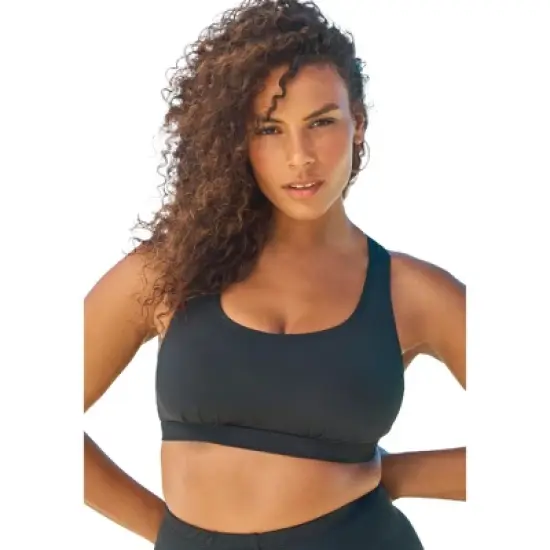Swim 365 Women&rsquo;s Plus Size Scoop Neck Swim Bra image {1}