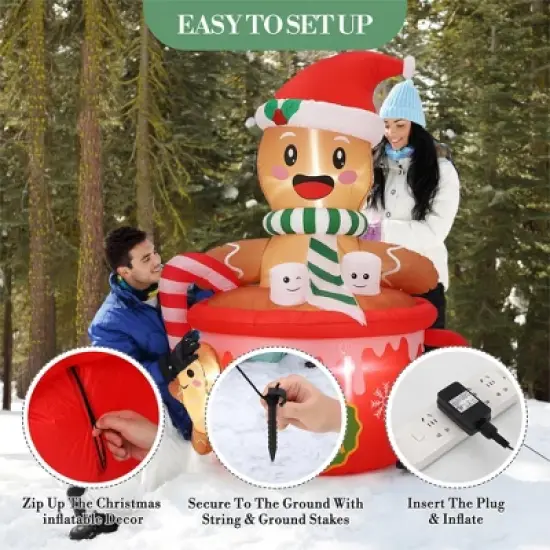 Inflatables Holiday Decoration, Waterproof Indoor Outdoor Xmas Decor Halloween Decor for Yard, Lawn, Garden image {4}