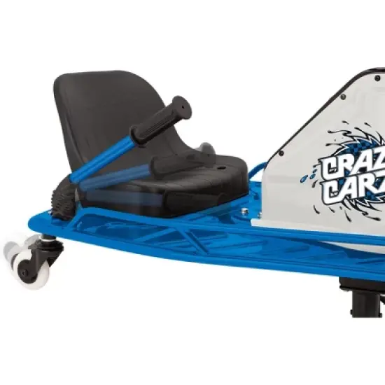 Razor High Torque Motorized Outdoor Drifting Crazy Cart Ride with Drift Bar, Smooth Wheels, and Rechargeable Battery, Blue (2 Pack) image {5}