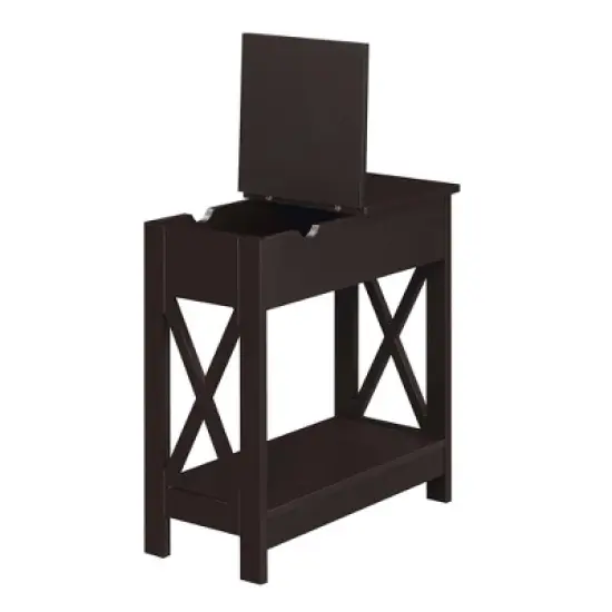 Oxford Flip Top End Table with Charging Station - Breighton Home image {4}