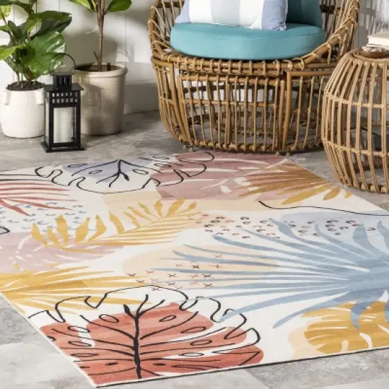 nuLOOM Ally Nautical Machine Washable Indoor/Outdoor Area Rug image {8}