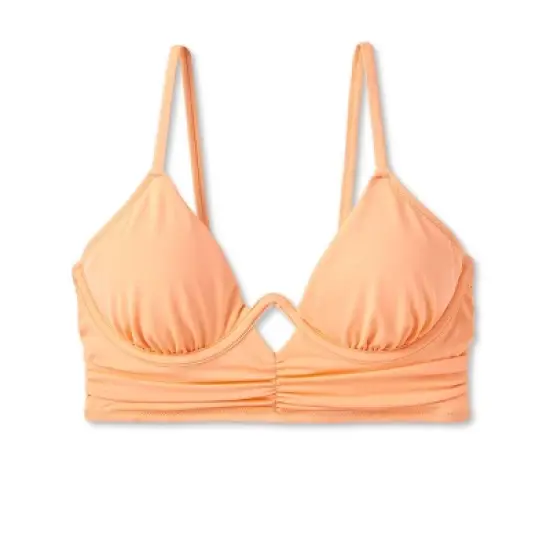 Women's Shirred Keyhole Underwire Bikini Top - Shade & Shore&trade; Peach image {5}