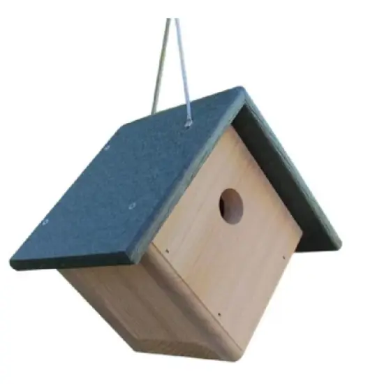 JCS Wildlife Cedar & Poly Wren, Chickadee, & Warbler Birdhouse image {4}