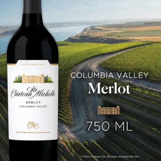 Chateau Ste. Michelle Merlot Red Wine - 750ml Bottle image {2}
