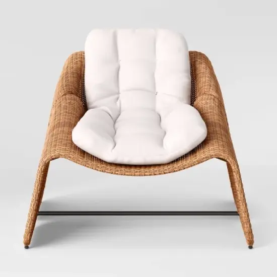 2pc Wexler Statement Chair with Ottoman - Brown - Threshold&trade; image {3}