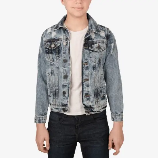 X RAY Boy's Cotton Denim Jacket image {5}