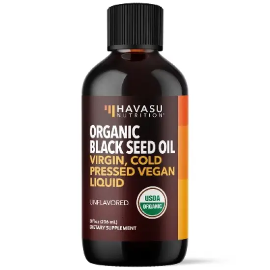 Organic Black Seed Oil Liquid & Capsules, Cold Pressed 4900 MG, Black Cumin Seed Oil Boosts Immune Support, Hair & Digestive Health, Havasu Nutrition image {10}