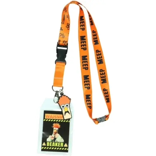 The Muppets Beaker High Clearance Lanyard with ID Badge Holder and Rubber Charm image {5}