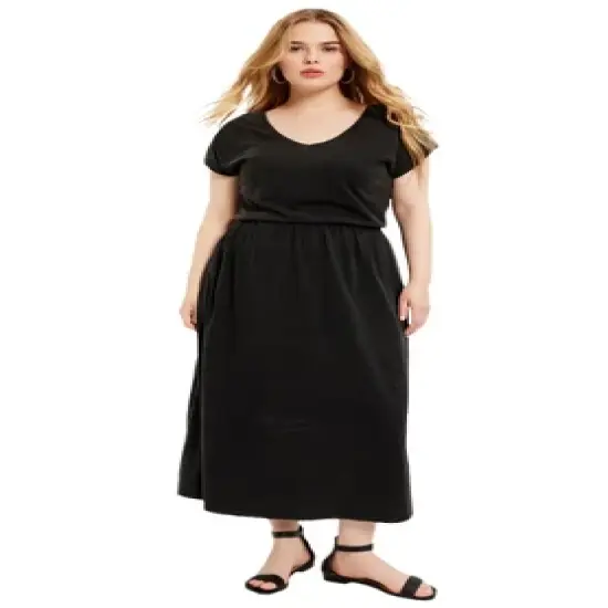 June + Vie by Roaman's Women&rsquo;s Plus Size Maxi Dress image {2}