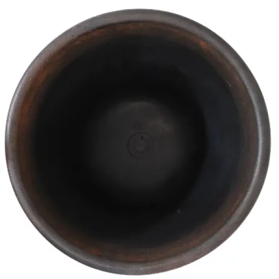 Sunnydaze Indoor/Outdoor Patio, Garden, or Porch Weather-Resistant Double-Walled Laurel Flower Pot Planter - 13" - Rust Finish image {5}