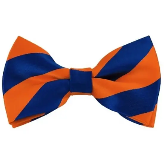 Men's 2.75 W And 4.75 L Inch With Pre-Tied College Stripe Bowtie image {7}