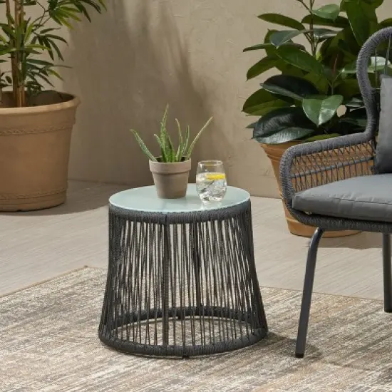 MOEPISY Outdoor Side Table, Grey image {10}