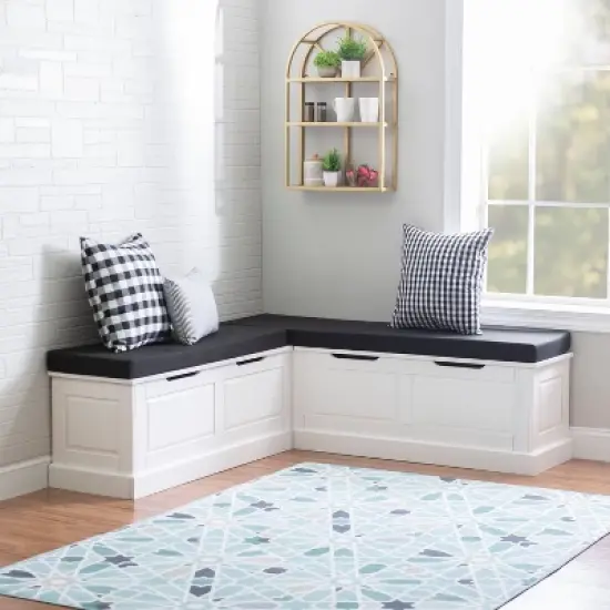 Tobin Backless Nook with Cushion - Linon image {5}