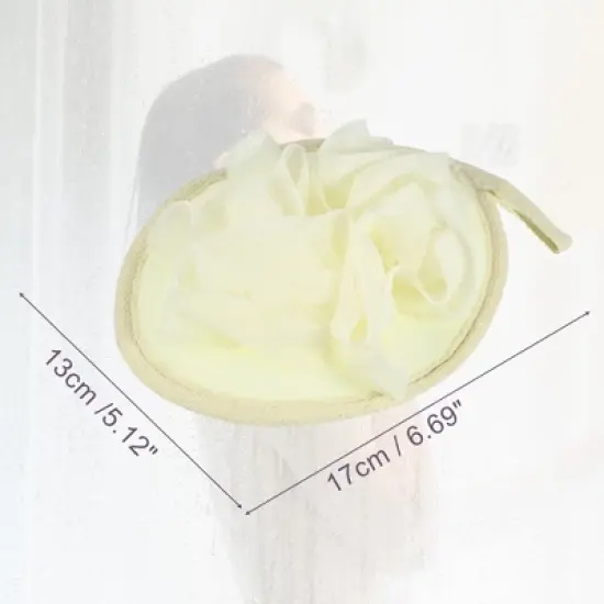 Unique Bargains Body Shower Sponge Mesh Gloves 6.69"x5.12" 1 Pc image {3}