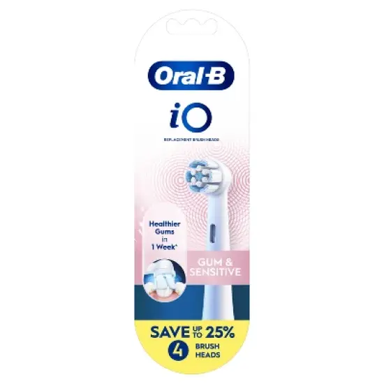 Oral-B iO Gum & Sensitive Replacement Brush Heads - White - 4ct image {9}