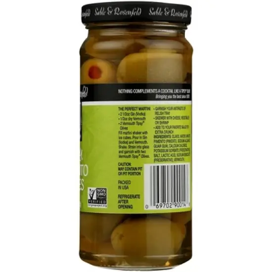 Sable & Rosenfeld Tipsy Pimento Olives - Case of 6/5 oz image {4}
