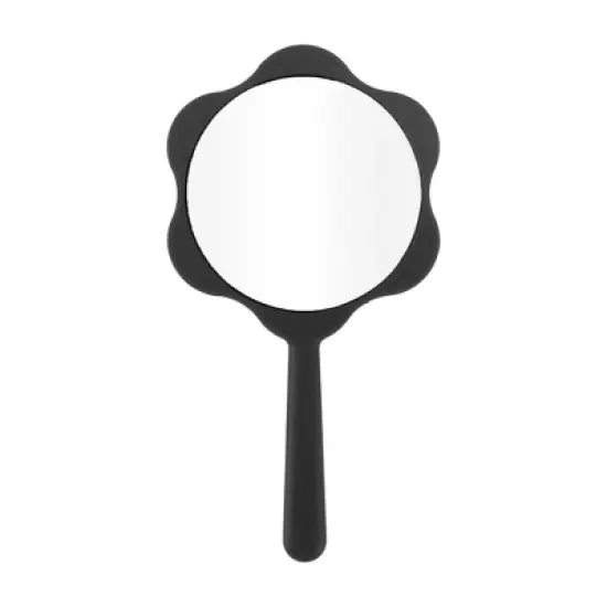 Unique Bargains Flower Shaped Handheld Mirror 1 Pc image {3}