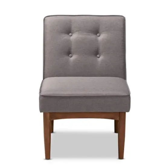 Arvid Wood Dining Chair Gray - Baxton Studio image {8}