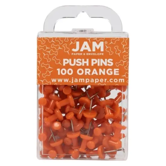 JAM Paper 100pk Colorful Push Pins image {10}