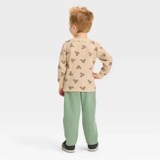 Toddler Boys' Disney Mickey Mouse Printed Top and Bottom Set image {1}