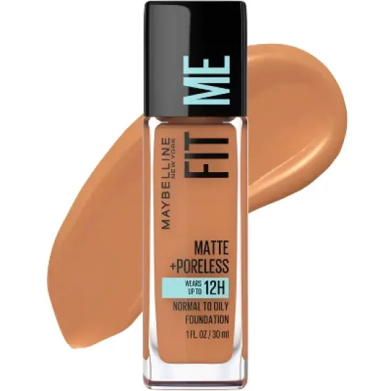 Maybelline Fit Me Matte + Poreless Oil Free Liquid Foundation - 1 fl oz image {6}