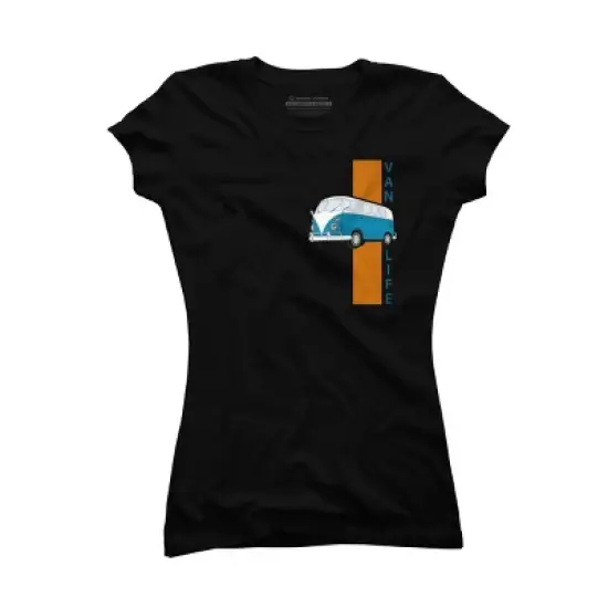 Junior's Design By Humans Van life By gegogneto T-Shirt image {2}