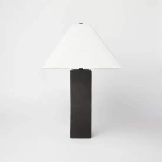Square Table Lamp with Tapered Shade Black - Threshold&trade; designed with Studio McGee image {5}