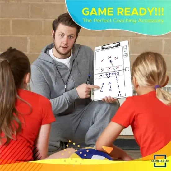 SCRIBBLEDO Volleyball 15&rdquo;x9&rdquo; Dry Erase Clipboard image {6}