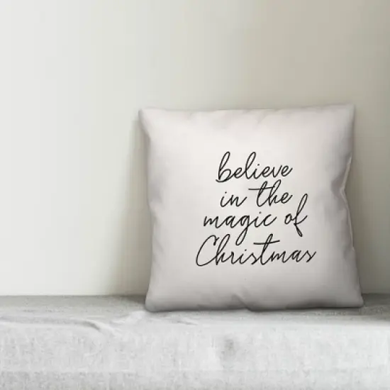 Creative Products Believe in the magic of Christmas 18x18 Indoor / Outdoor Pillow image {1}