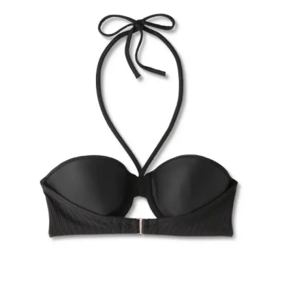 Women's Lightly Lined Ribbed Halter Bikini Top - Shade & Shore&trade; image {6}